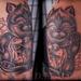 Tattoos - Lucky Cat with Gold Fish In Progress - 58147
